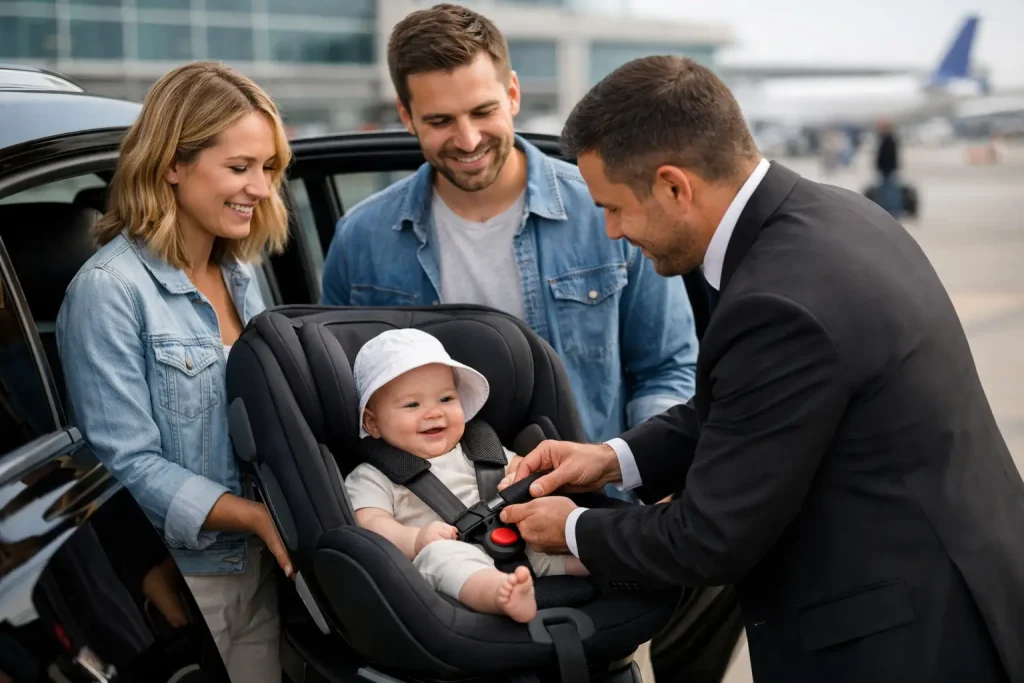 Family Airport Transfer With Baby Seat