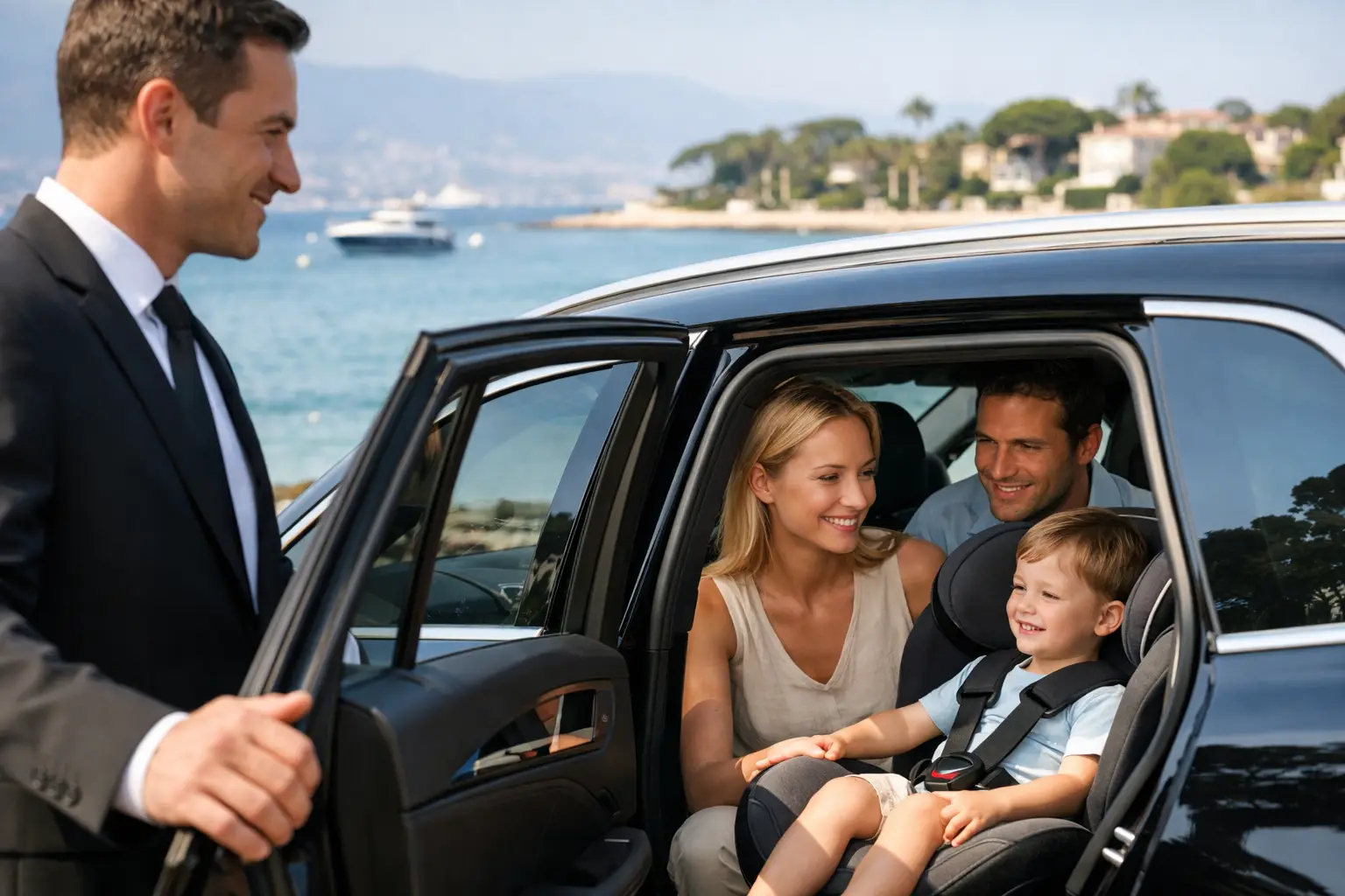 Baby Seat Chauffeur in Juan-les-Pins for Family Travel