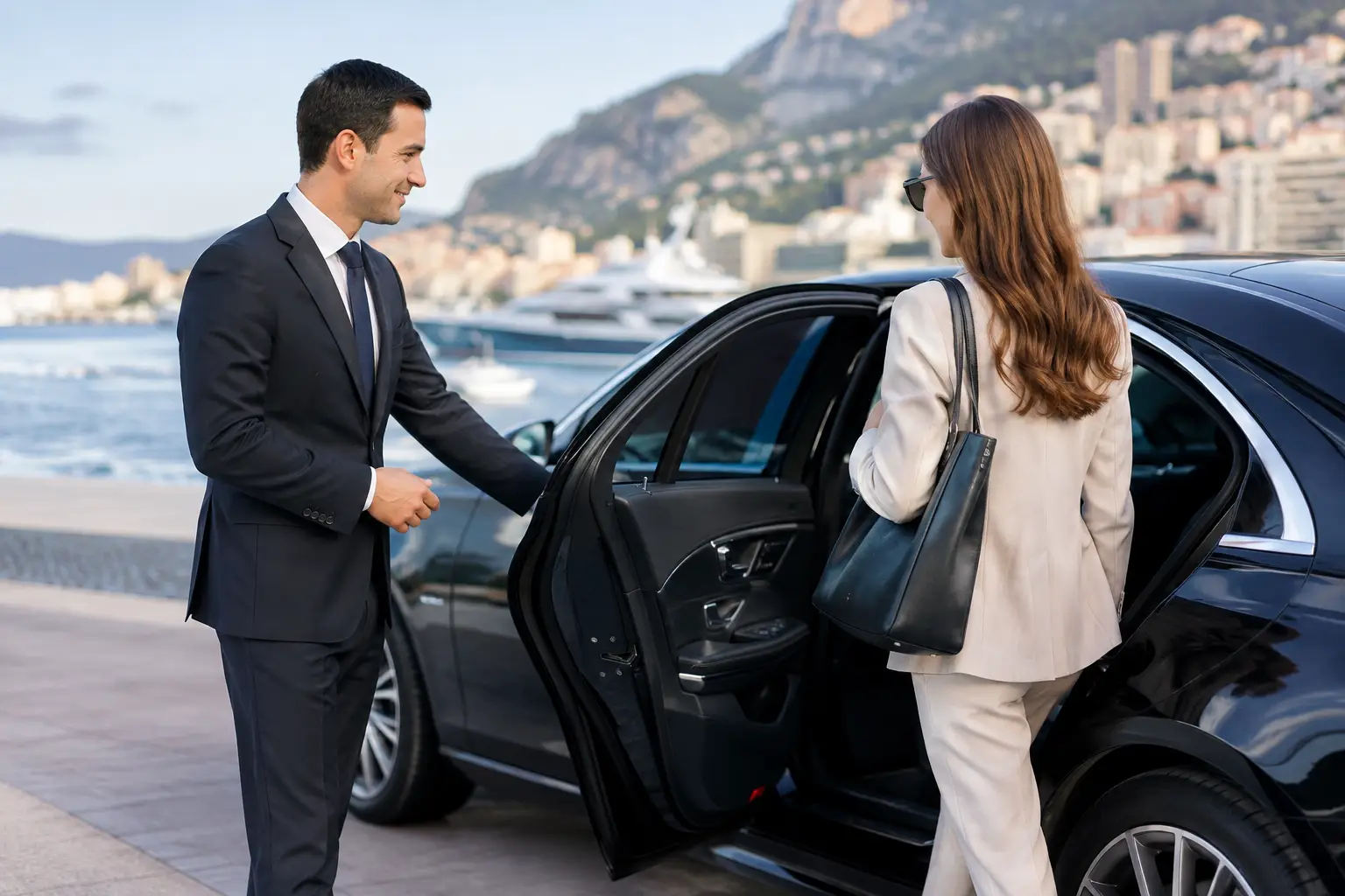 A Business Trip Airport Transfer Example for Monaco